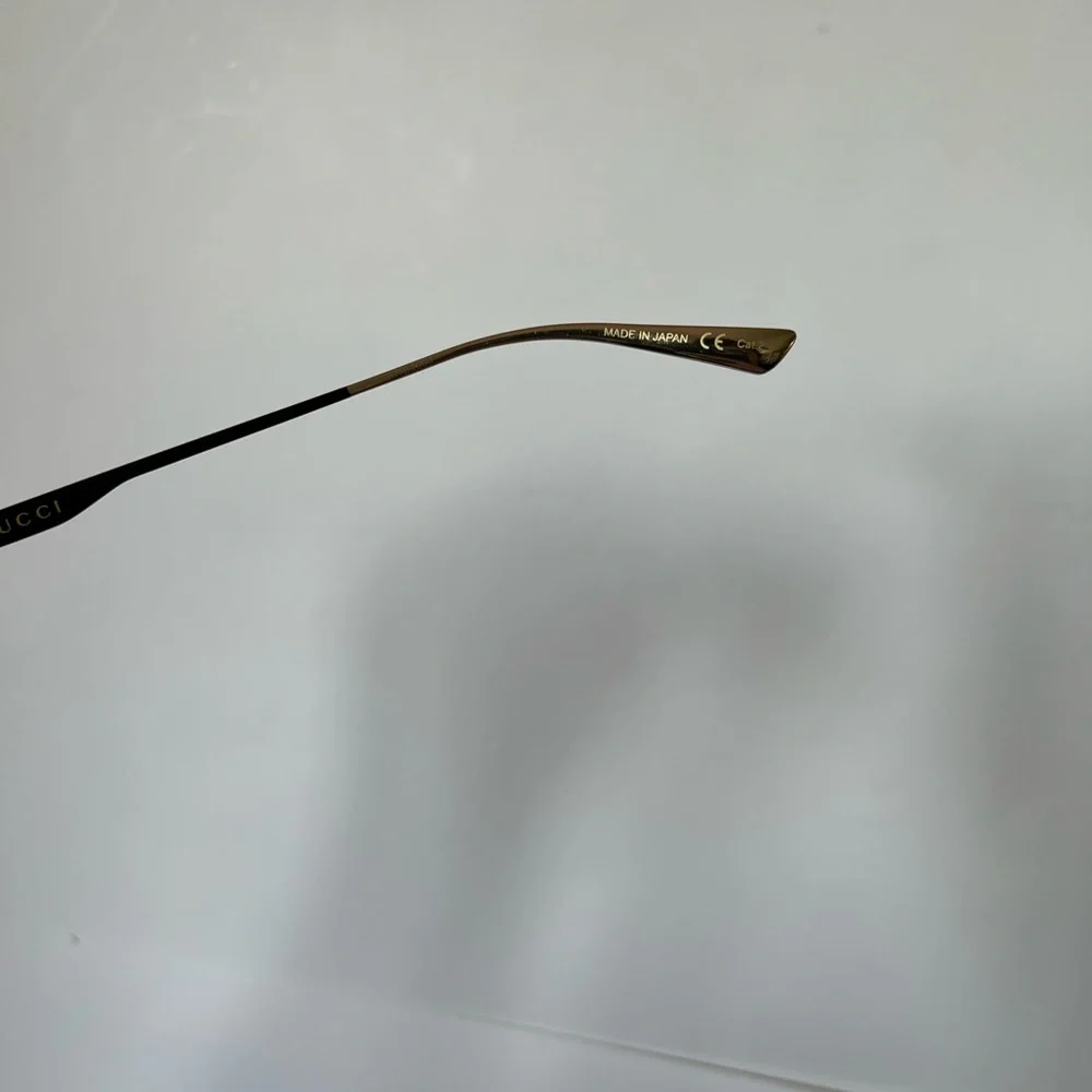 Gucci black aviator sunglasses unisex - Picture 6 of 10